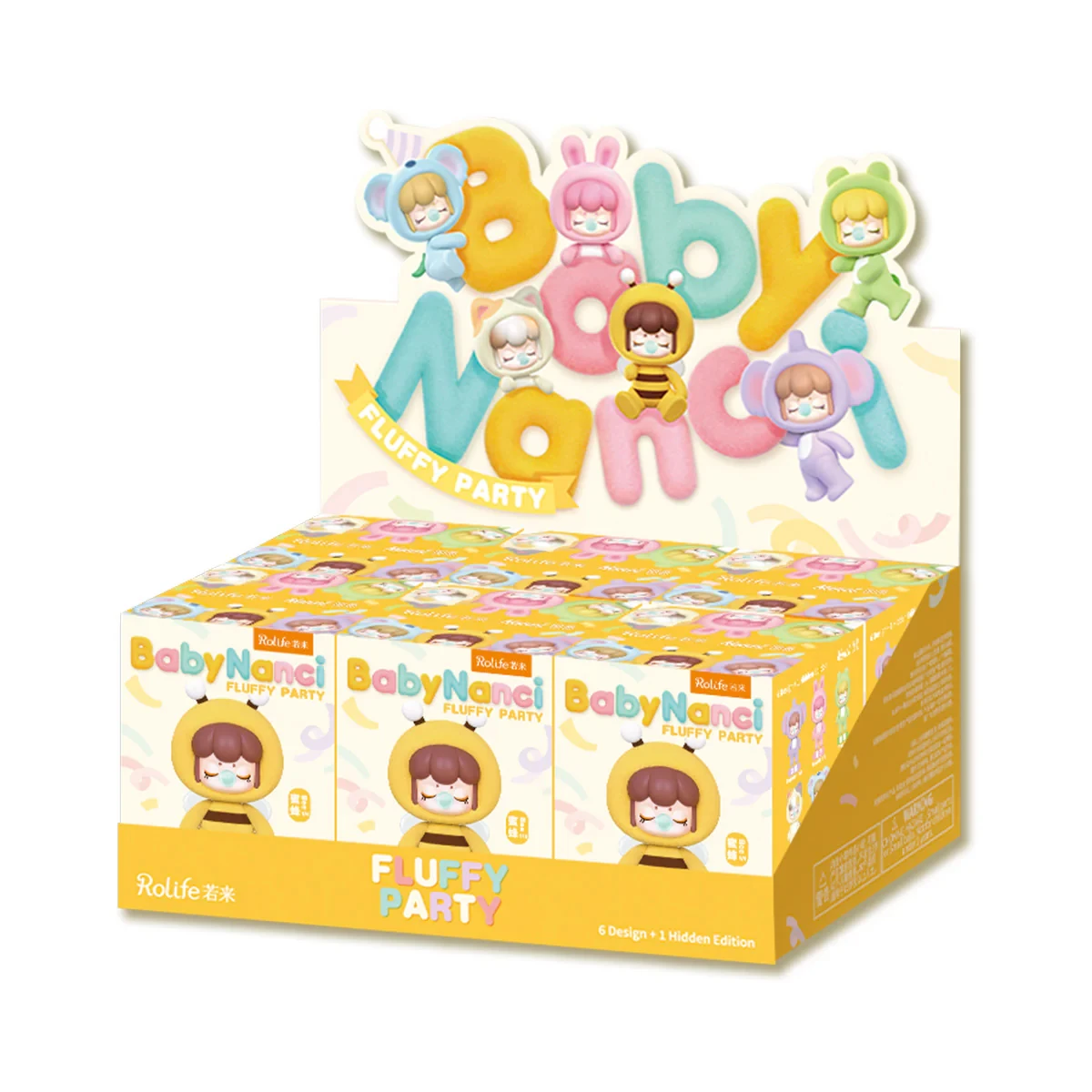 ROBOTIME Rolife BabyNanci Fluffy Party Blind Box Poseable Figure with Mini Friend Rotatable Head Limbs Christmas Gift for Girls image 3