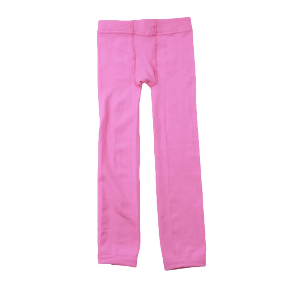 Girls Warm Winter Leggings Thick Lined Soft Stretchy Tights for Cold Days Great Under Dresses Skirts Tunics Sweaters Pink