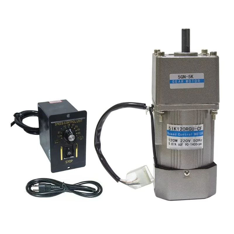 Gearbox 90mm 180W 5IK180RGU-CF+5GU 220v 1 phase 60hz AC induction gear speed regulator motor with conveyor governor