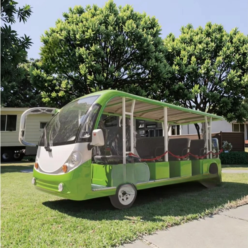 Afbeelding 7: Bestverkochte elektrische mini-shuttlebus, 8/11/14/17/20-persoons lichte personenauto, lithium-batterij, 30 km/u, hellingcapaciteit 25%