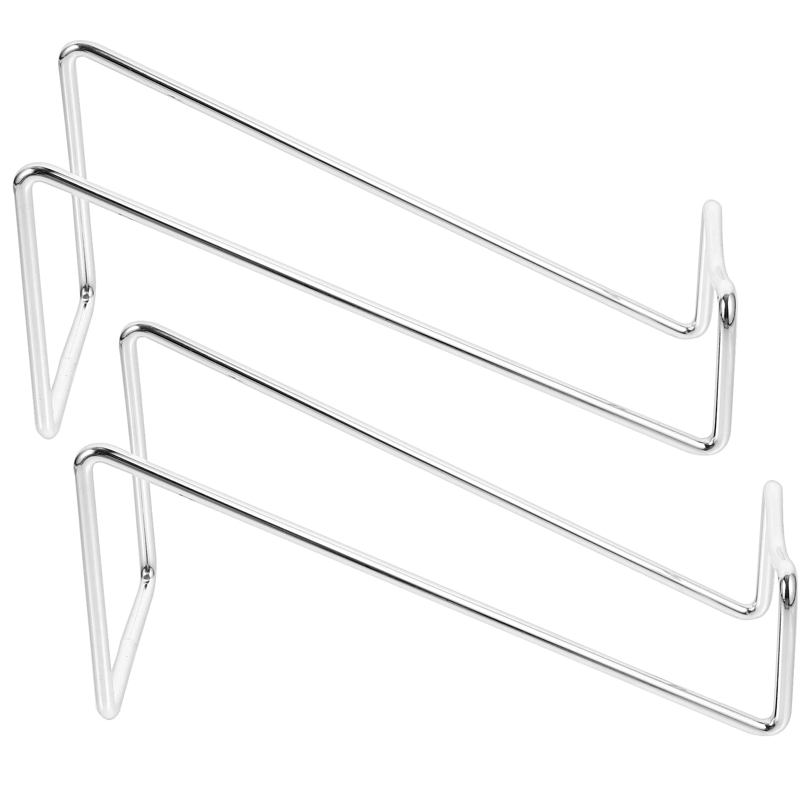 

2 Pcs Whisky Stand Bottle Holder Single Cell Phone Rack Small Silver Holders