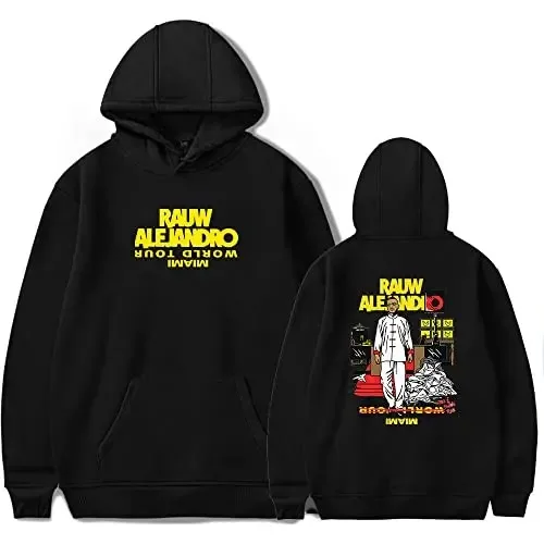 

2024 2024 Rauw Alejandro Miami World Tour Collection Merch Зимняя уличная одежда для мужчин/женщин Толстовка с длинными рукавами и капюшоном