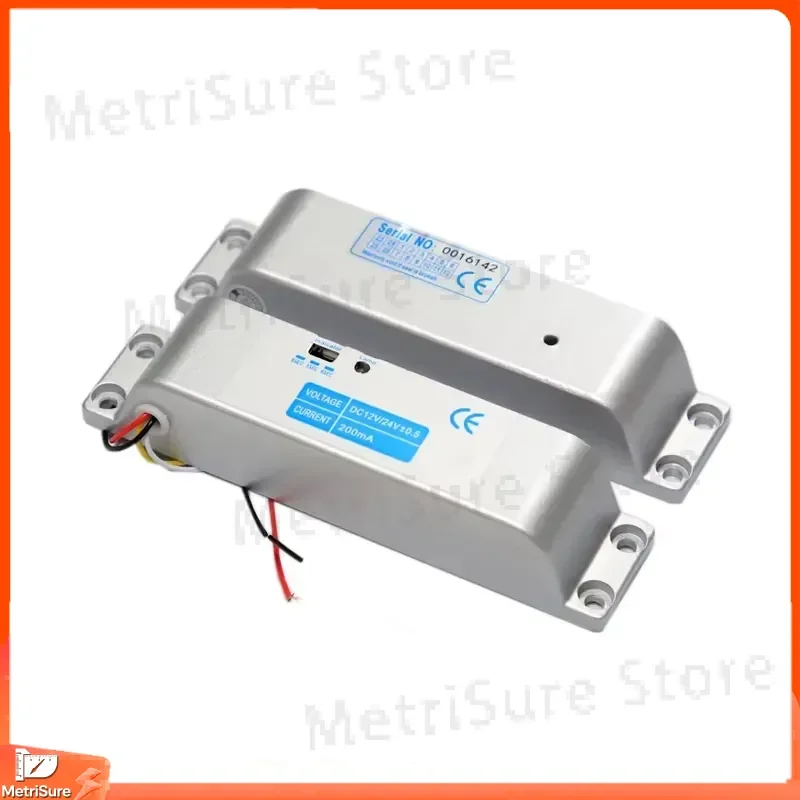 Latch Lock DC12V Fail-Safe 5-Wire Surface Mount Electronic Door Lock with Adjustable Delay Time for Access Control