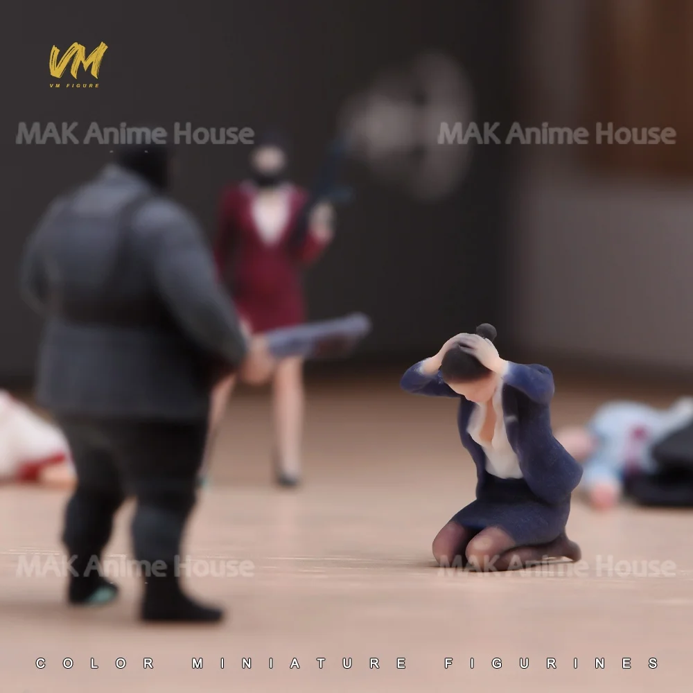 3D Print Figures 1/64 1/43 1/24 1/18 Masked Armed Robber Hostage Body Robbed Bank Overweight Men Realistic Model Scene Car Toys image 25