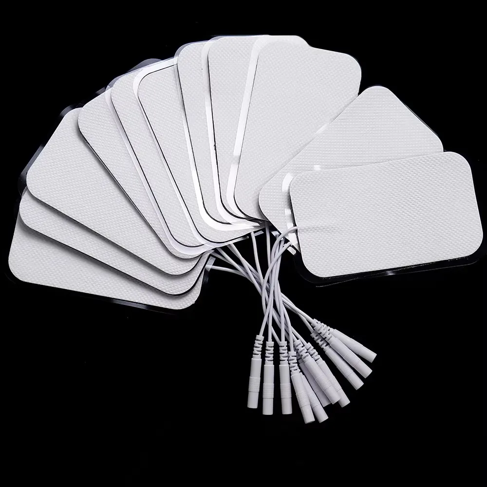 10/50Pcs Physiotherapy Tens Electrode Pads For EMS Muscle Stimulator Pulse Therapy Massager Conductive Gel Patch Acupuncture