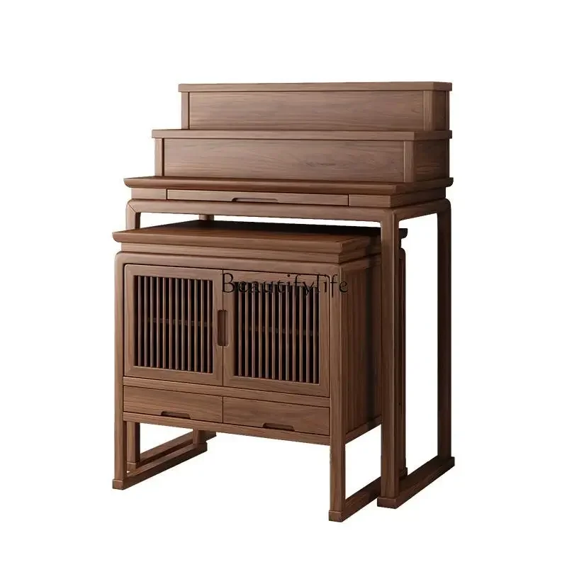 

ls 27Modern Shentai Offering Table Solid Wood Household Living Room Incense Table Villa Buddhist Hall