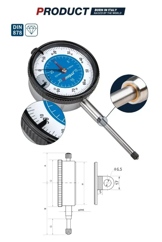Multi-range Dial Indicator Multiple Size Options