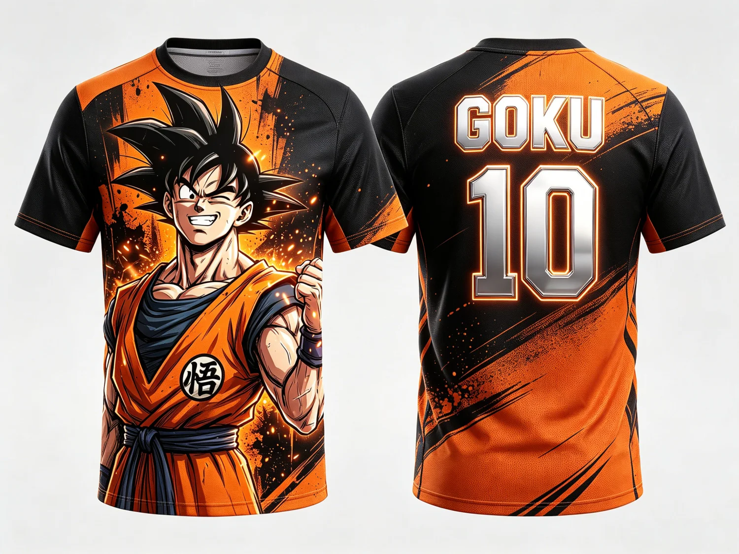 Dragon Ball Son Goku  Symbol 3D Print Family Matching T-shirt GOKU Number Style Short Sleeve Anime Parent-Child Streetwear Tee