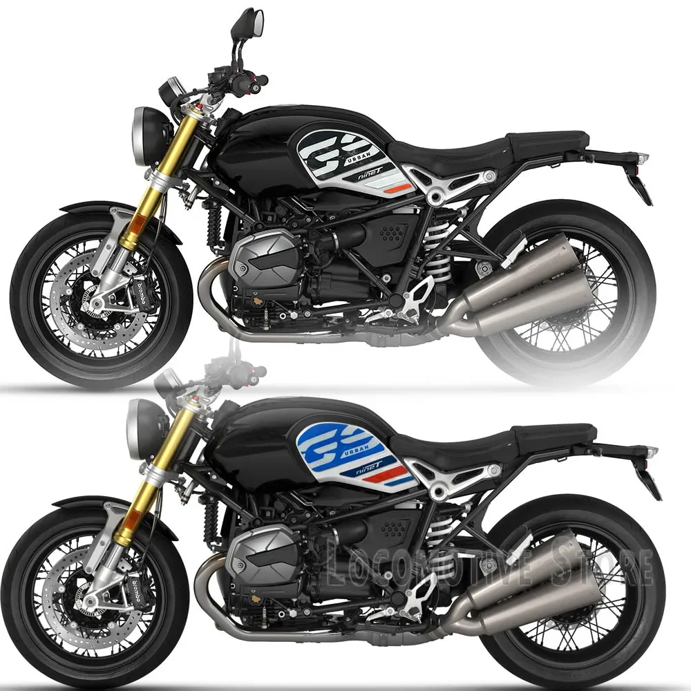 R NineT Accessories 3D Resin Epoxy Sticker Protection Kit for BMW R Nine T R NineT Urban GS Tank Pad Anti Scratch Decal