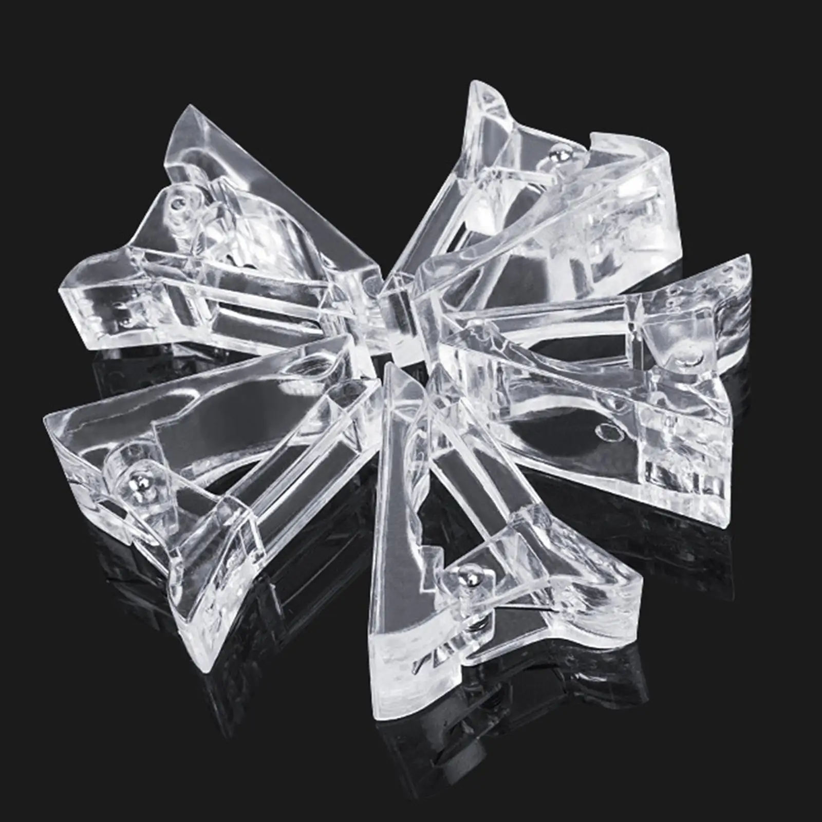 أطراف شفافة للأظافر، أداة تغليف مزيل طلاء الجل للتقليم المنزلي وتصميم الأظافر #4