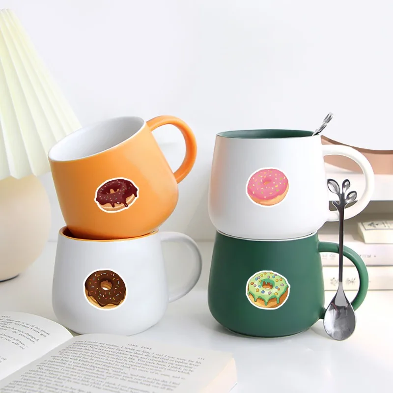 103 Stück Cartoon Persönlichkeit Donut kreative Doodle dekorative Aufkleber