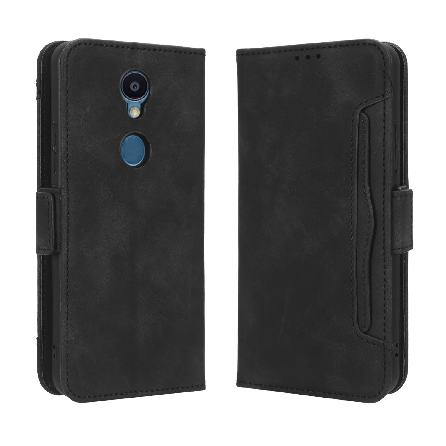 Many Card Slot Wallet Cover for Sharp Mamorino6 Rouvo V Simple Sumaho 5 A001SH Android One S7 Separate Type Flip Leather Case