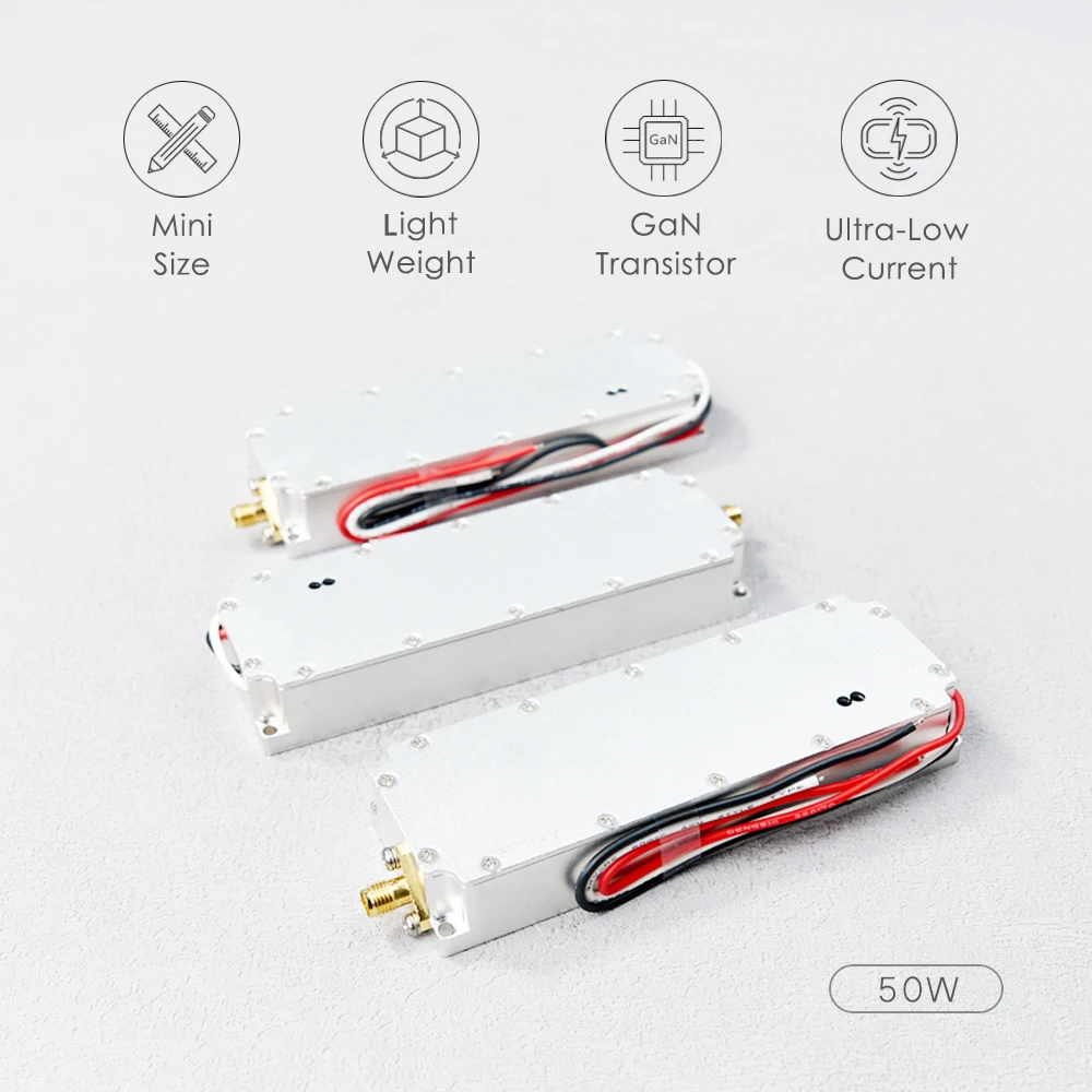 200-300MHz 50W Módulo GAN Amplificador de potencia Módulo de señal RF Fuente de señal de barrido de señal