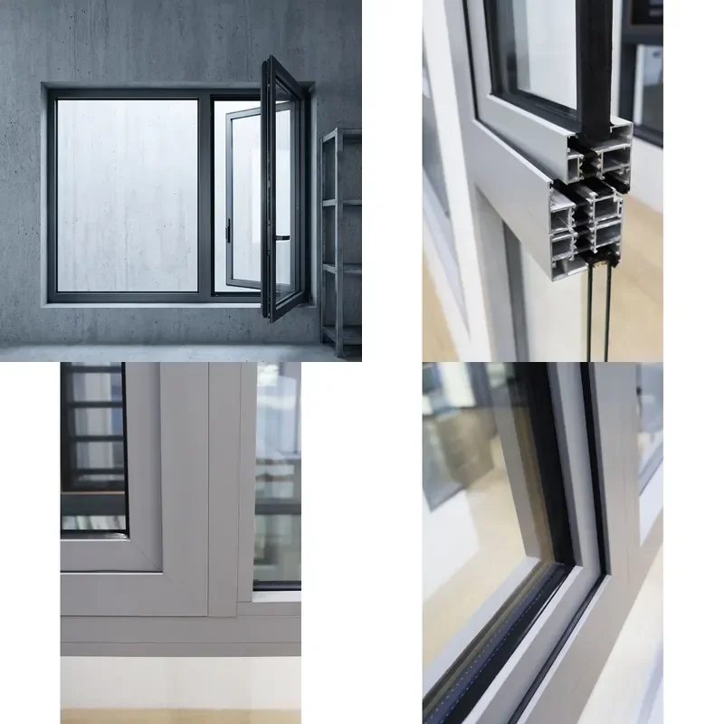 for Modern NFRC Certified Impact Resistant Insulation Powder Coated Tilt Opening Windows Thermal Insulation Aviation Grade