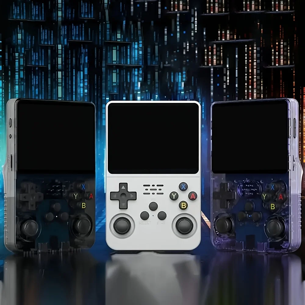 Aroks R36S ريترو لعبة فيديو وحدة التحكم 3.5 بوصة IPS شاشة لينكس نظام R36 الترا المحمولة جيب لعبة المحمول وحدة التحكم 64 جيجابايت الألعاب #4