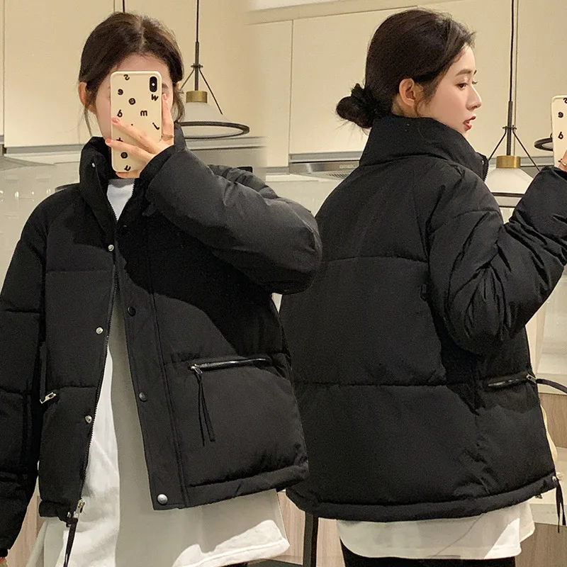レディース冬用ダウンコットンジャケット 2025年冬新作 レディースパーカーコート 韓国風ルーズプラスサイズ パンコート 暖かい厚手ジャケット アウター
