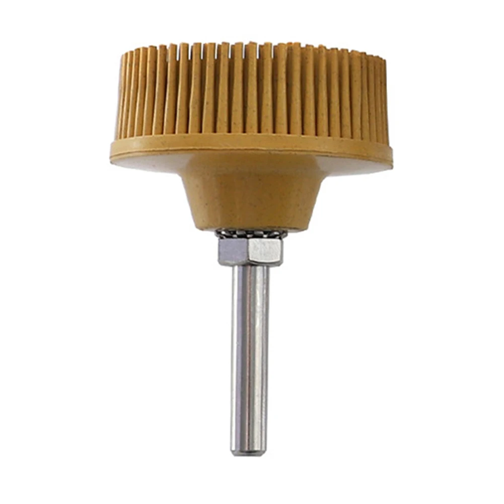 2 Inch Rubber Emery Disc Brush Abrasive Bristle Wheel For Metal Polishing Grinding Deburring Rust Removal And For Surface Finish