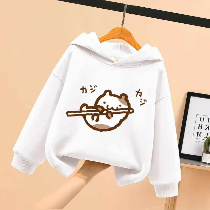 Pom Pom Purin cartoon anime children\'s hooded sweatshirt for boys and girls, casual and fashionable, 3-14 years old