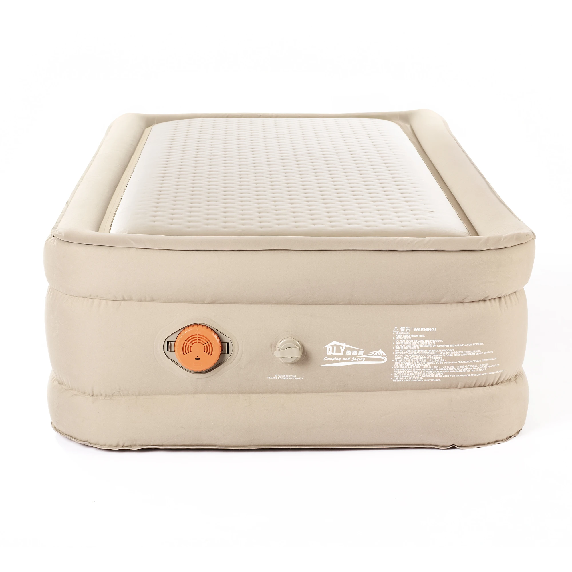 

Collapsible Dual Height Camping Inflatable Bed Family Picnic Outside Sleeping Mattress