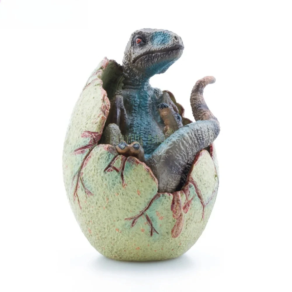 Hatching Dinosaur Egg Baby T-Rex & Spinosaurus Model Realistic Jurassic Dinosaur Cubs Toy Figure Collectible Display Statue HG15