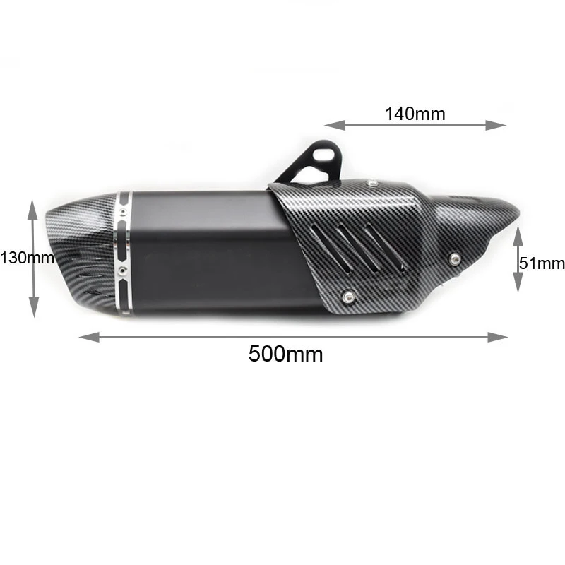 Hot Sale 51mm Universal Motorcycle Exhaust Muffler Escape Moto DB Killer motorcycle exhaust tip High Performance