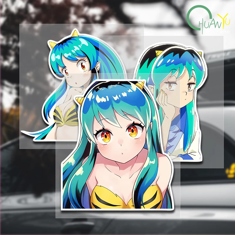 JDM Japanese Comics Beautiful Girl Cute Girl Sticker Car Motorcycle Bumper Truck Vinyl Reflective Waterproof Sticker