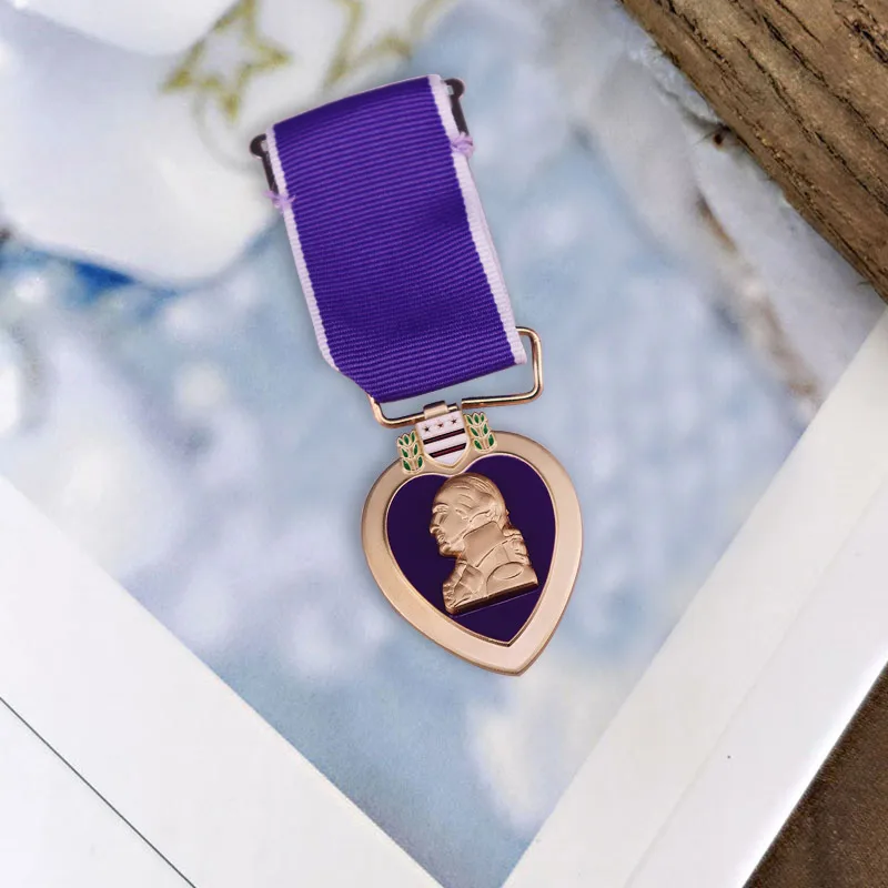 Purple Heart Medal Military Honor Badge