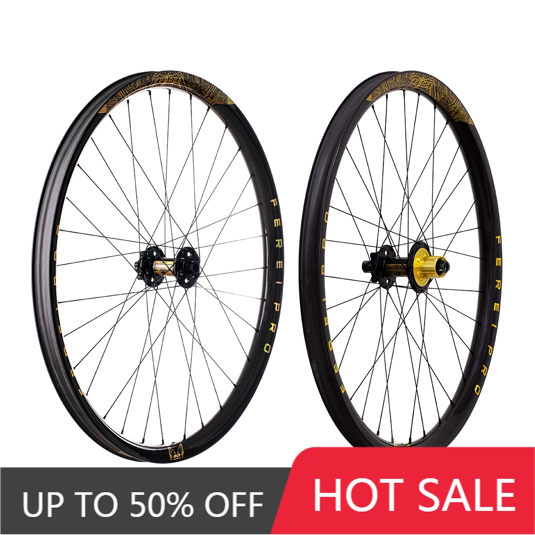 STLF Durable Hot Sale Ferei AM/DH Carbon Bicycle Wheelset Disc Brake Mountain Bicycle Wheels for MTB and Road Bike Cost-Effectiv