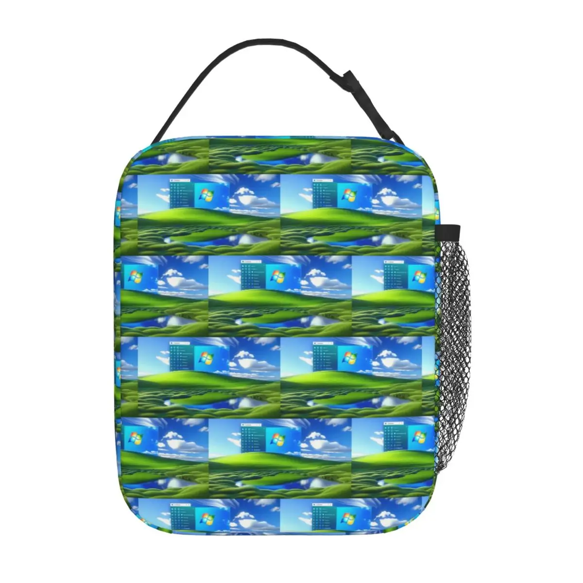 Frutiger Aero Windows XP Insulated Lunch Bag for Women Children Portable Food Boxes Thermal Lunch Box Tote