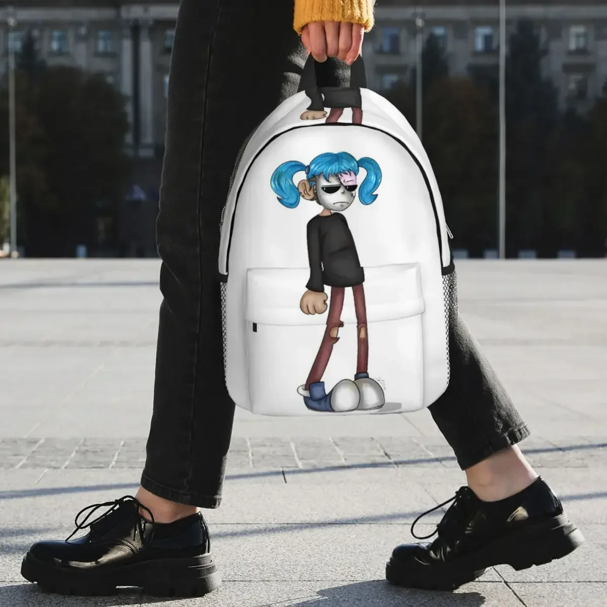 Sally Face Angry Plecaki Chłopcy Dziewczęta Bookbag Casual Studenci Torby szkolne Plecak podróżny Torba na ramię o dużej pojemności