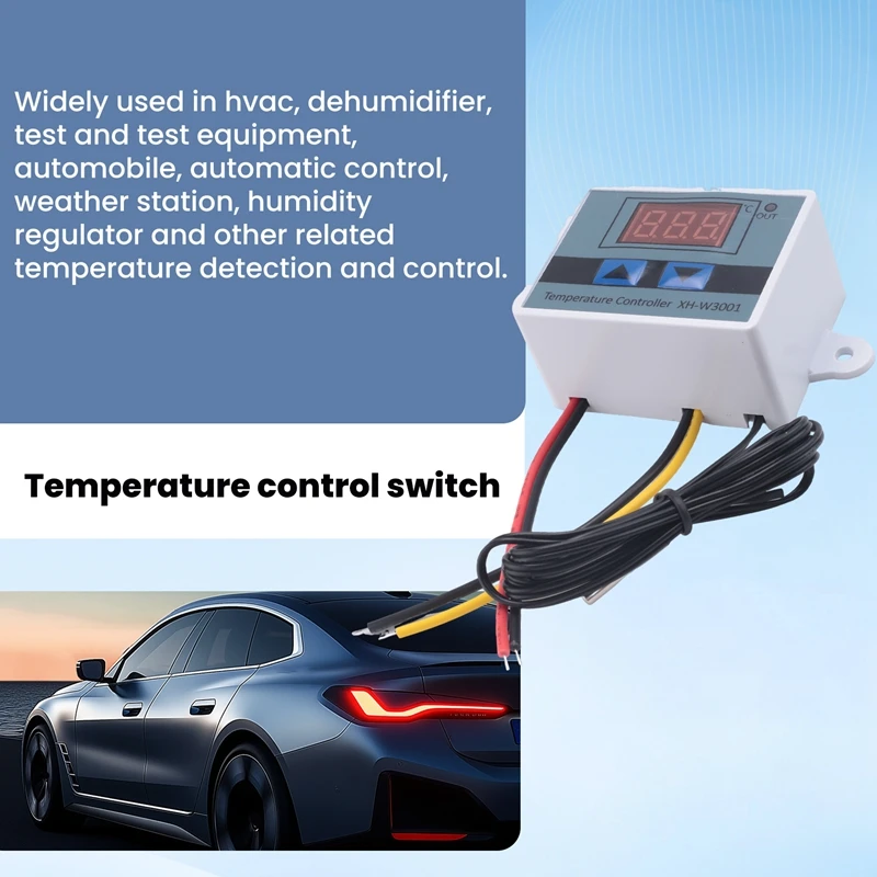 A16R-Digital Temperature Controller Display Thermostat Control Switch And Thermistor Sensors Temperature Probe