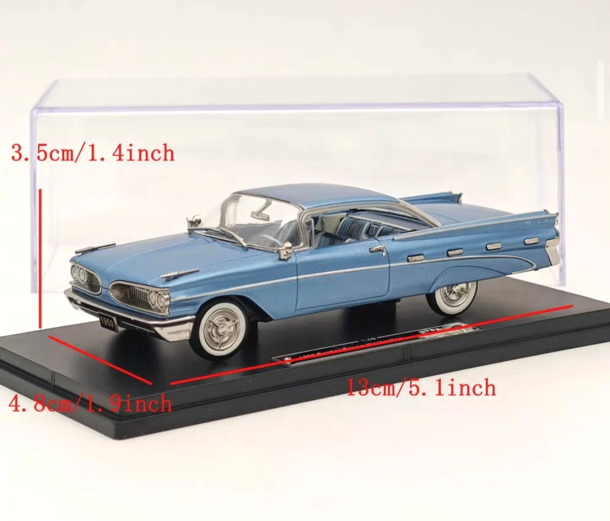 Diecast 1/43 Scale GFCC Pontiac Model Car Pontiac Bonneville Hardtop Alloy Car Model Collection Scene Display Original Box