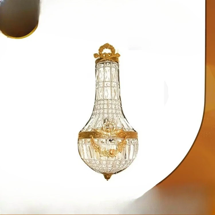 كريستال برونزي عتيق كريستال/زوج من الكريستال الإمبراطوري الفرنسي كبير الحجم