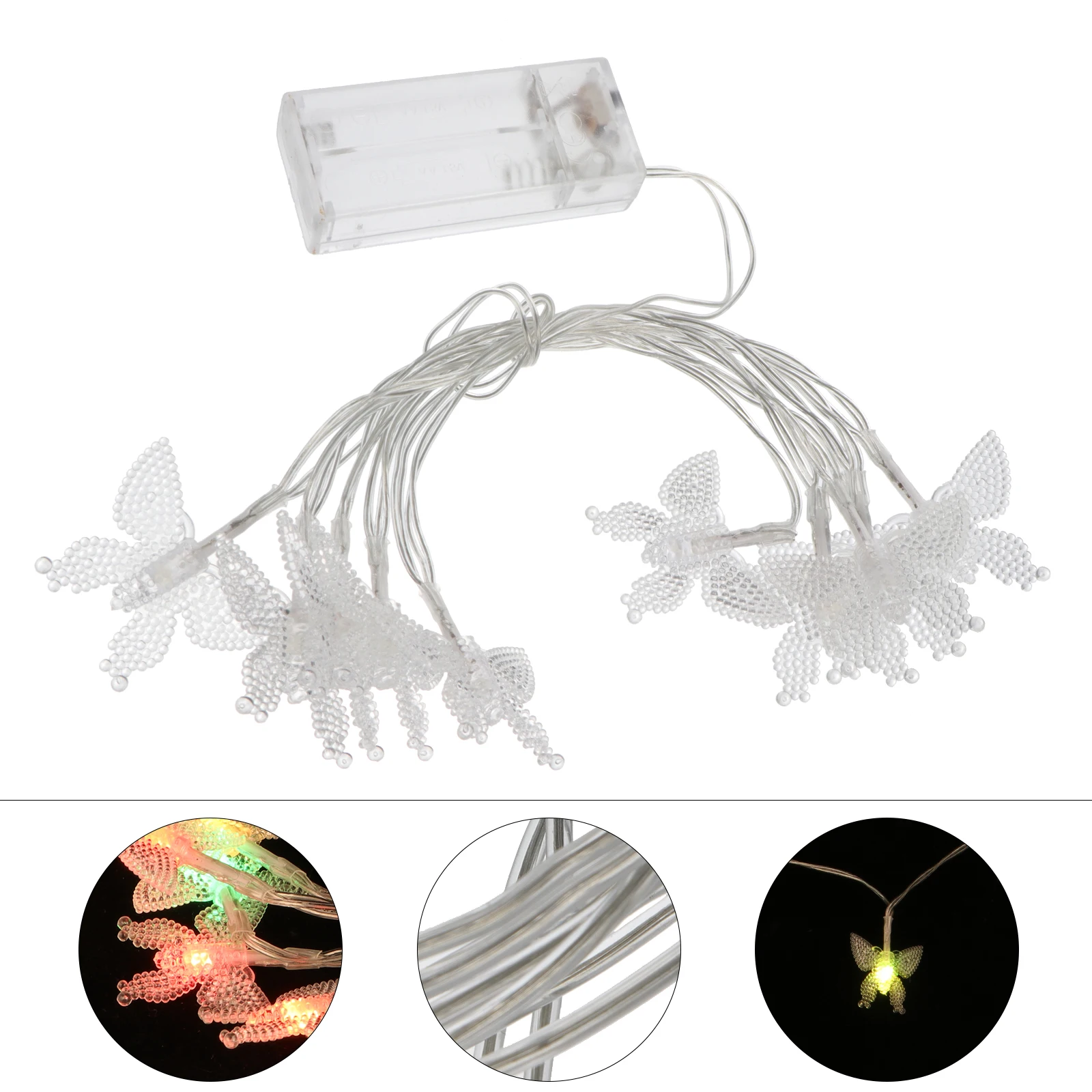 

Butterfly String Lights LED Decor Indoor Room Operated Safe Creative Design Home Garden Canteen Patio Decoration Warm