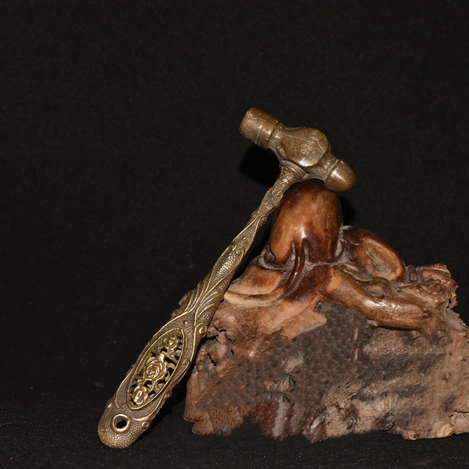 

Early Collection of Pure Copper and Purple Copper Striking Hammer Ornaments