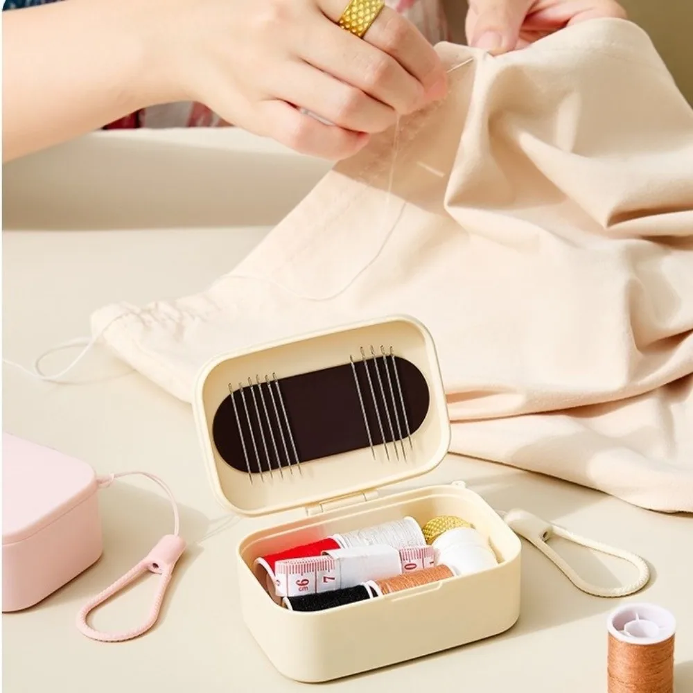 

with Top Needle Sewing Set Easy Sewing Compact Storage Needle and Thread Box Space Saving Magnetic Manual Sewing Tool Kit