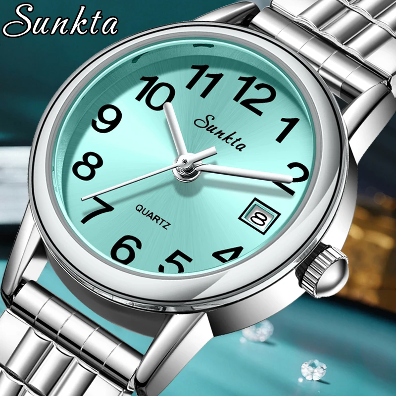 

SUNKTA LIGE New Original Luxury Ladies Watches Casual Sport Waterproof Watch For Women Creative Steel Elegant Quartz Watch Femme