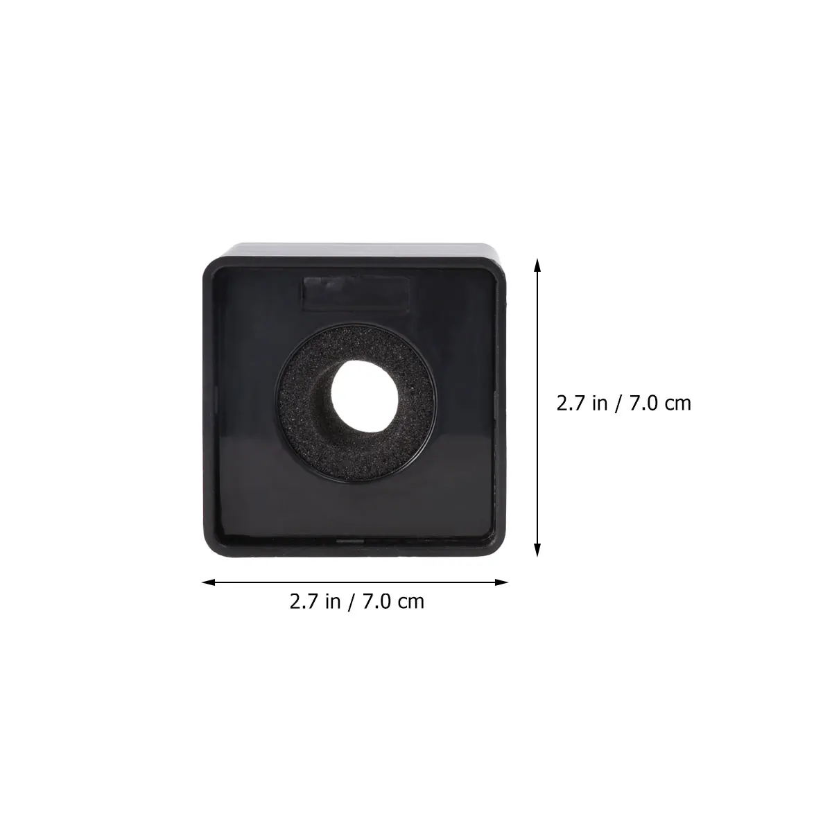 

2 Pcs Logo Black and White Microphone Stand Station Flag Professional Interview Mark