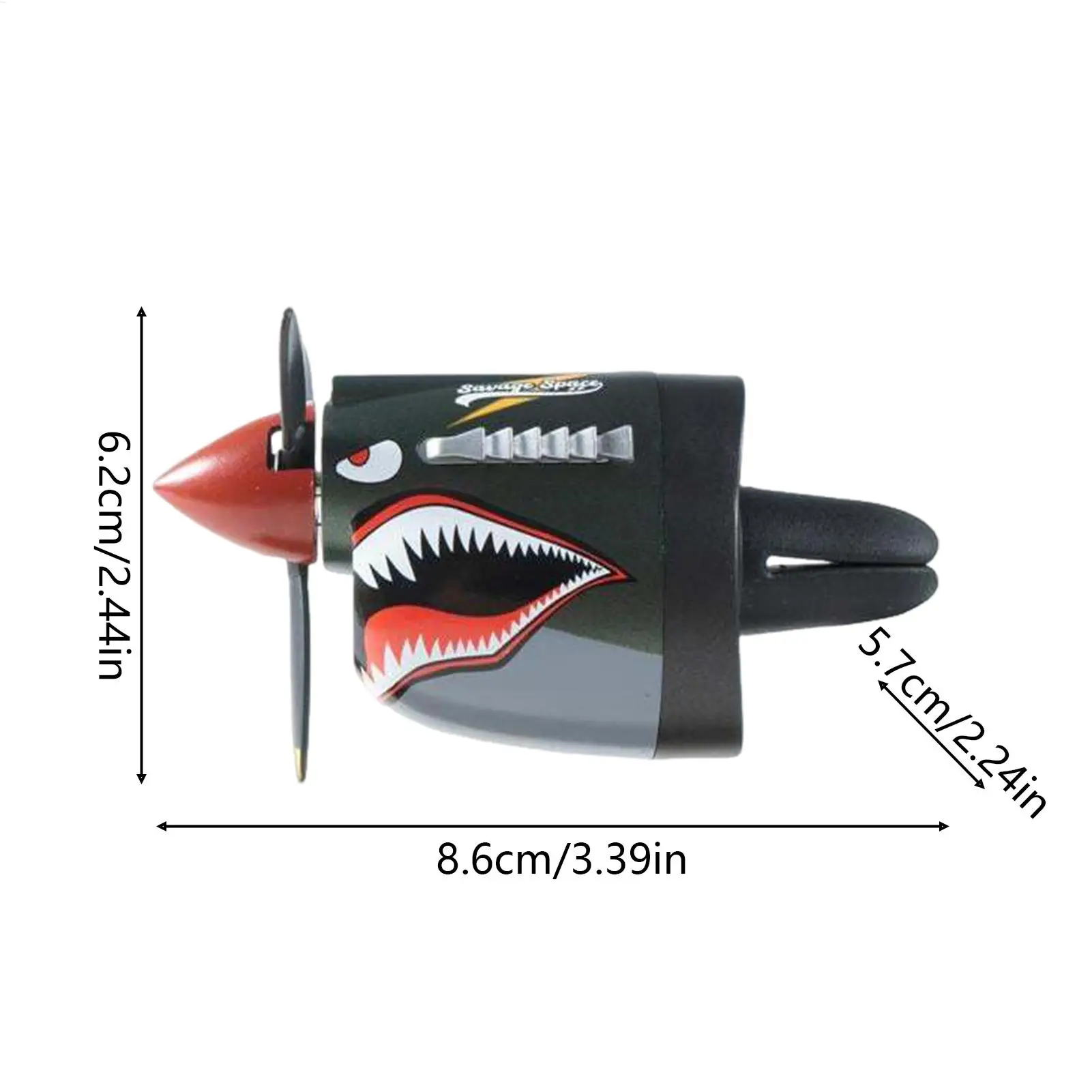 Car Vent Air Freshener Long Lasting Fighter Plane Shark Eliminate Car odors Scent Diffuser for interior decoration personality - view 6