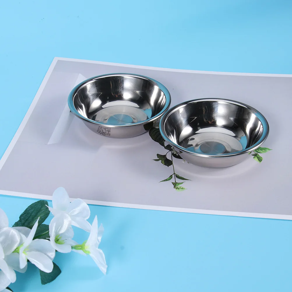 

8pcs Mini Sauce Dishes Stainless Steel Condiment Bowl Seasoning Plate For Kitchen Gadget Appetizer Serving Dish Home Tableware