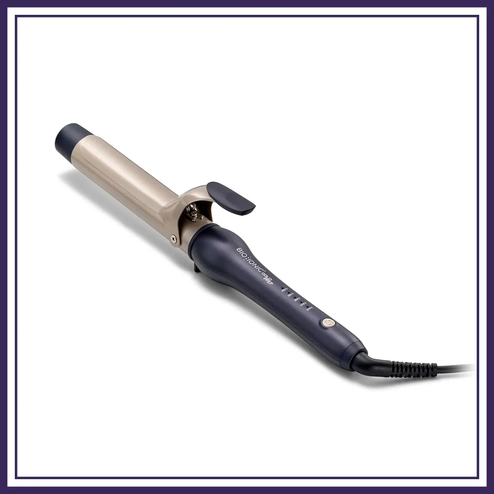 

Moisturizing Heat & 24K Gold Curling Iron, 1" or 1.25" Barrel, Adjustable Temperature, Long-Lasting Curls
