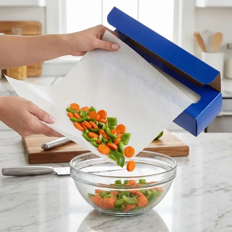 POE Cutting Board Paper Plastic Cuttable Chopping Boards Paper 24x300CM Disposable Cutting Board Mat Outdoor