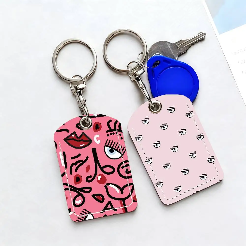

Fashion C-CHIARA F-FERRAGNI Card Holder Suitable For Bank Access Library Parking Bus Subway And Keychain