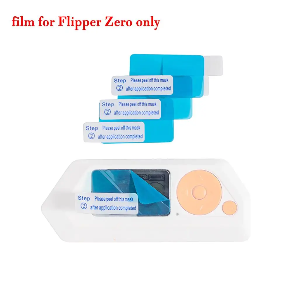 Transparent For Flipper Zero Game Console 3pcs Fingerprint-Resistant Protection Films Screen Protector Game Supplies For Gift