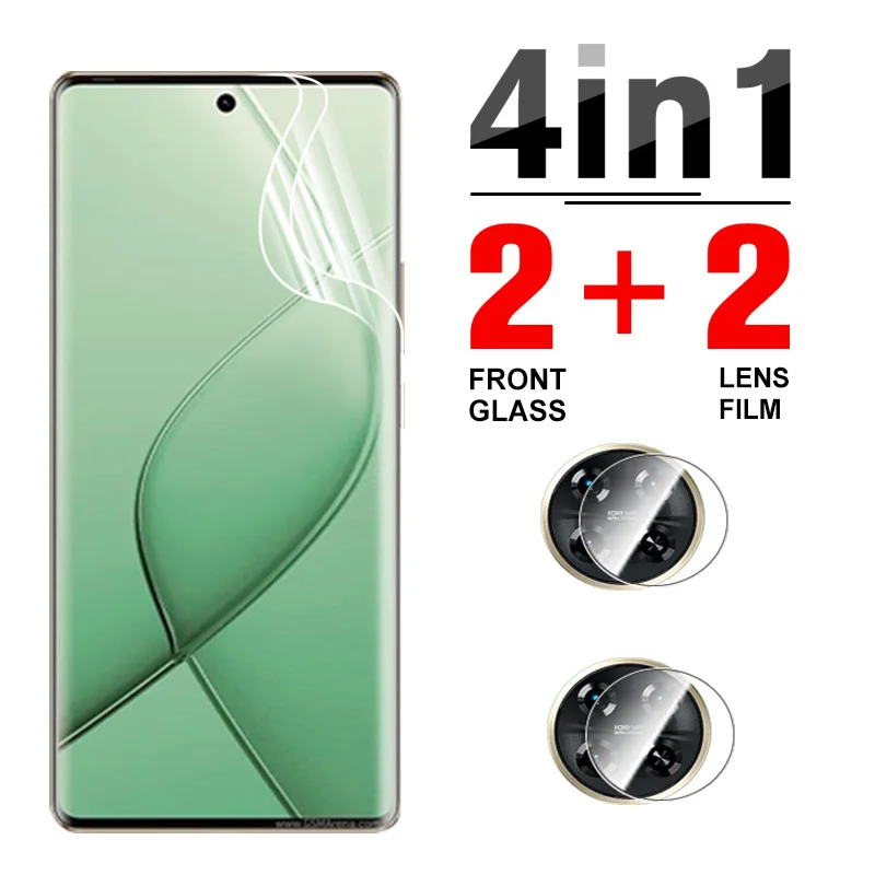 4in1 Hydrogel Film Screen Protector For Tecno Spark 20 Pro Plus Camera Lens Protection Film For Tecno Spark 20C 20Pro+ Spark20C