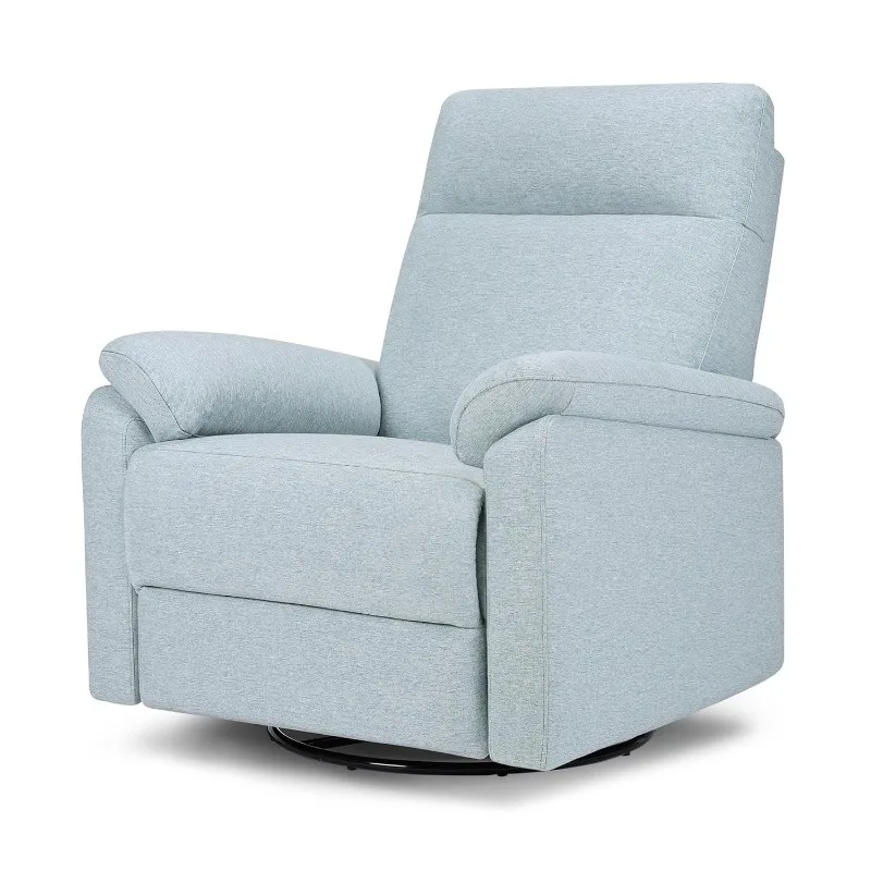 Swivel Recliner in Heathered Blue