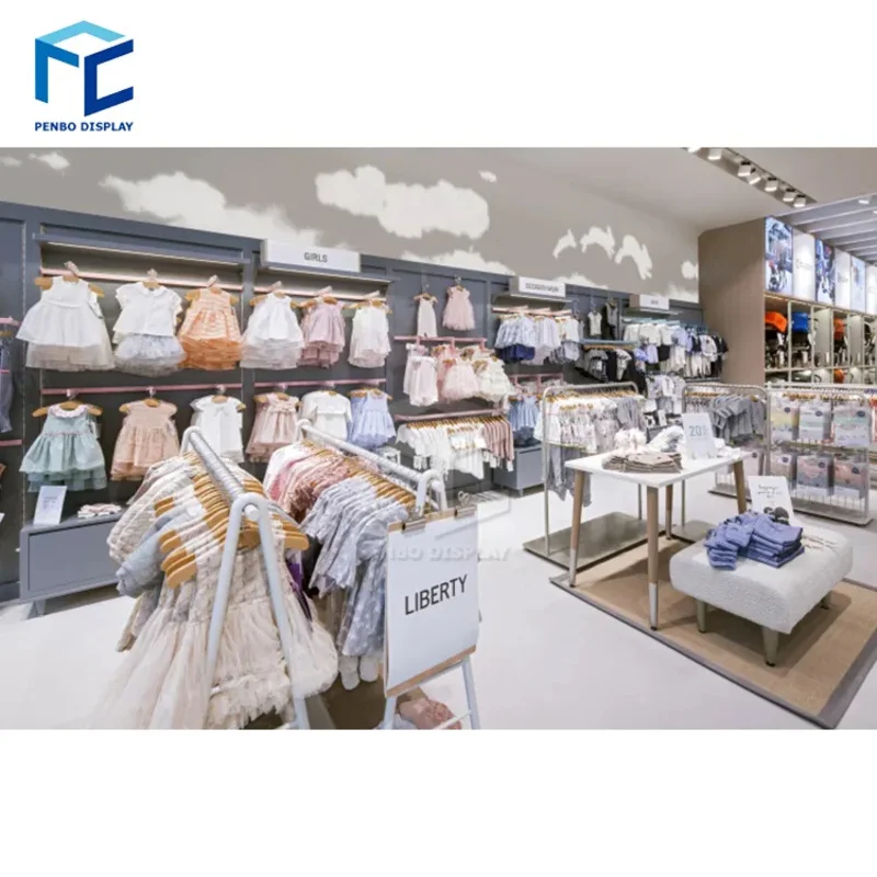 custom.Retail Boutique'S Clothes Cabinet Interior Design Garment Store Clothing Display Racks