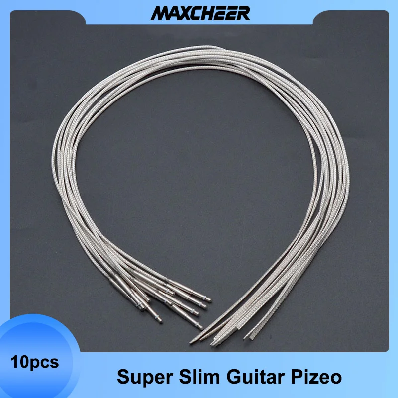 

10pcs High-end Acoustic Guitar Transducer Piezo Under Saddle Pickup Tuner Cable for Guitarra Preamp EQ parts