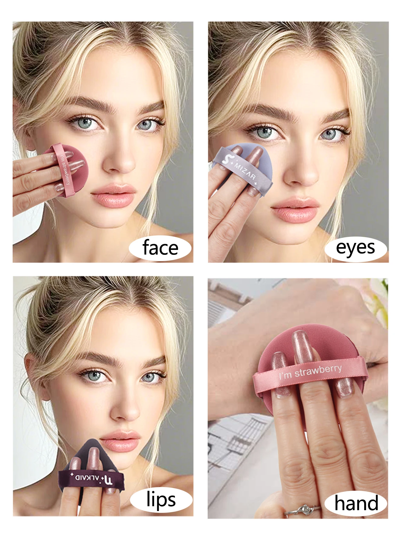 Air Cushion Puff 100Pcs Becomes Larger When Exposed to Water, Wet and Dry Foundation Makeup Sponge, Suitable for All Skin Types