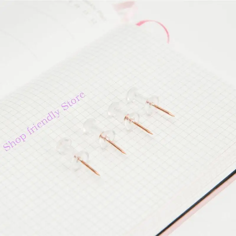 594a 100pcs Pins transparentes oro